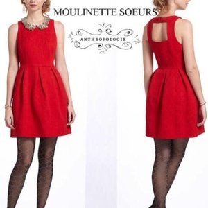 {Anthropologie} Moulinette Soeurs Red Dress-468900-1